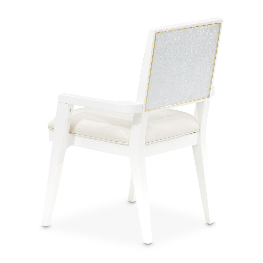 Arm Chair Cloud White Palm Gate Collection By Michael Amini 9086004-108