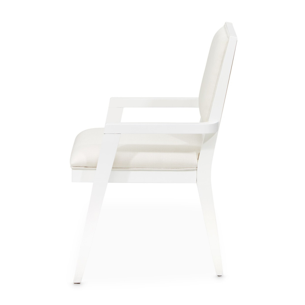 Arm Chair Cloud White Palm Gate Collection By Michael Amini 9086004-108