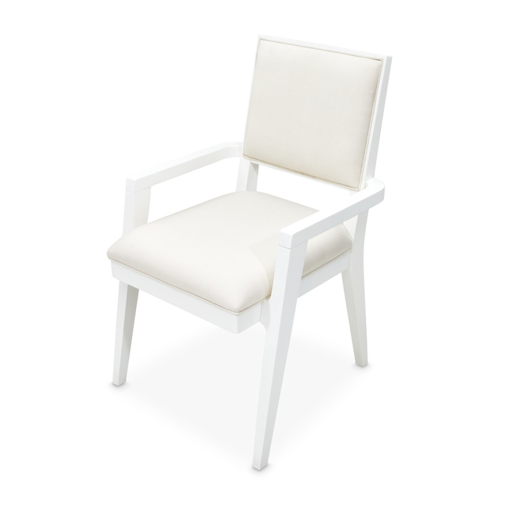 Arm Chair Cloud White Palm Gate Collection By Michael Amini 9086004-108