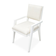 Arm Chair Cloud White Palm Gate Collection By Michael Amini 9086004-108