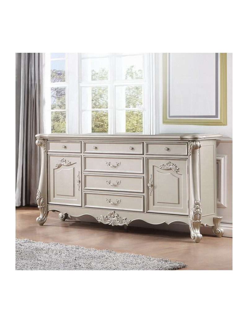 BD02289 Champagne Finish Queen Bed Bently Collection By Acme Furniture