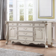 BD02289 Champagne Finish Queen Bed Bently Collection By Acme Furniture