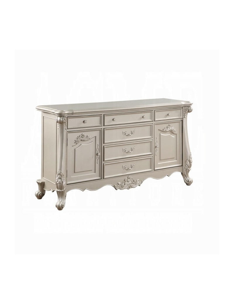BD02289 Champagne Finish Queen Bed Bently Collection By Acme Furniture