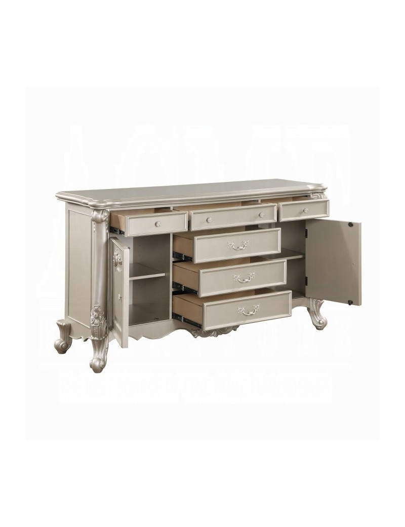 BD02289 Champagne Finish Queen Bed Bently Collection By Acme Furniture