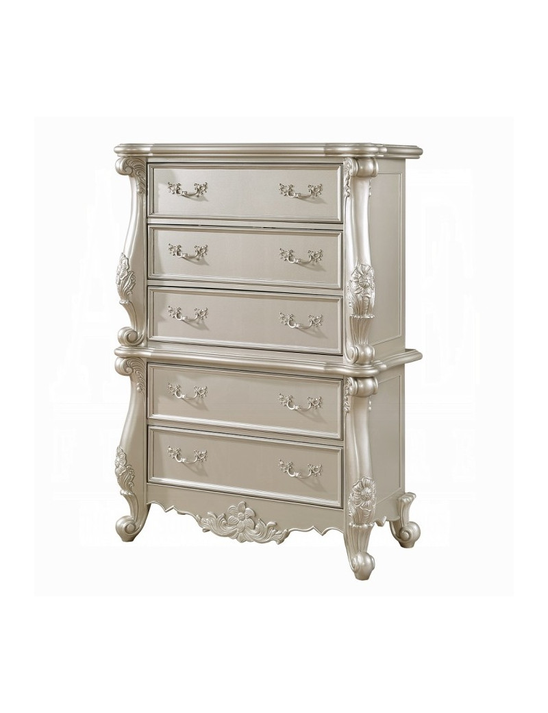 BD02289 Champagne Finish Queen Bed Bently Collection By Acme Furniture