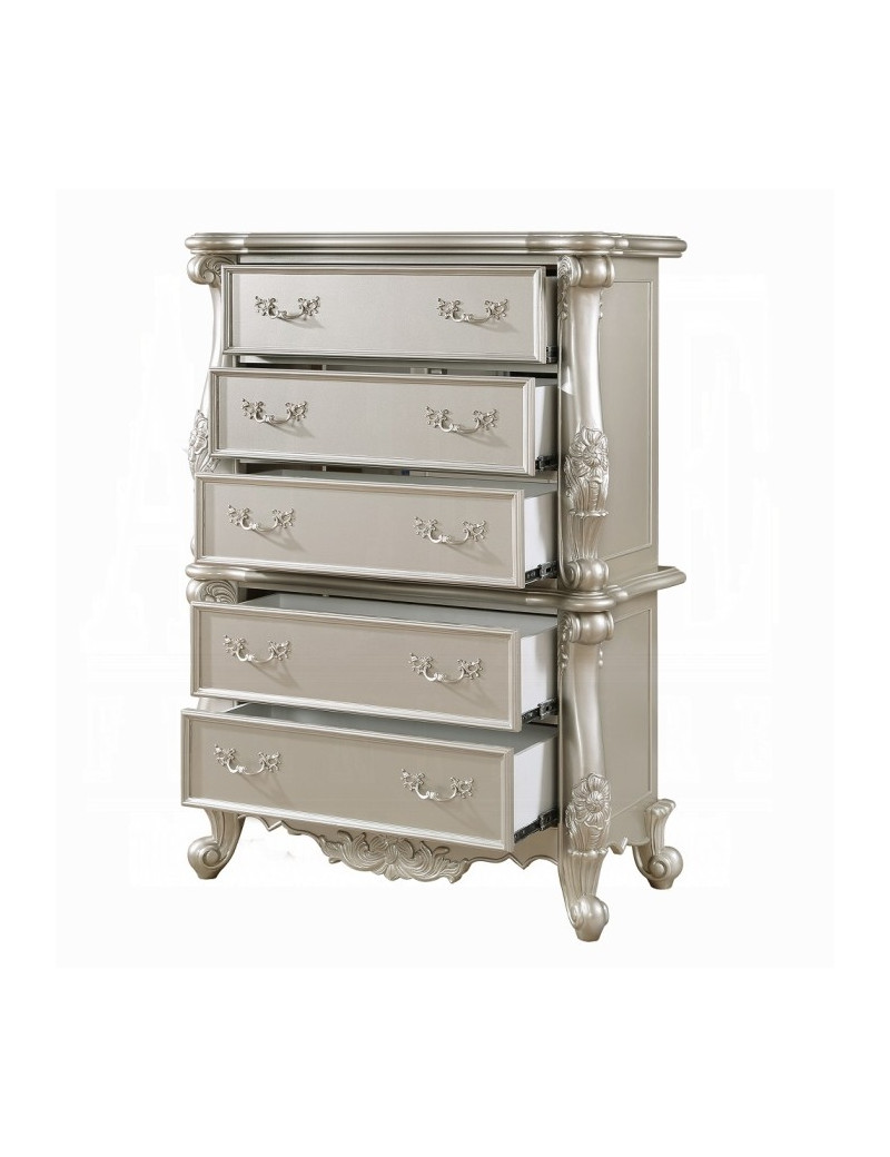 BD02289 Champagne Finish Queen Bed Bently Collection By Acme Furniture