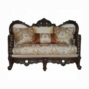 50685 Fabric Dark Walnut Finish Living Room Devayne Collection By Acme Furniture