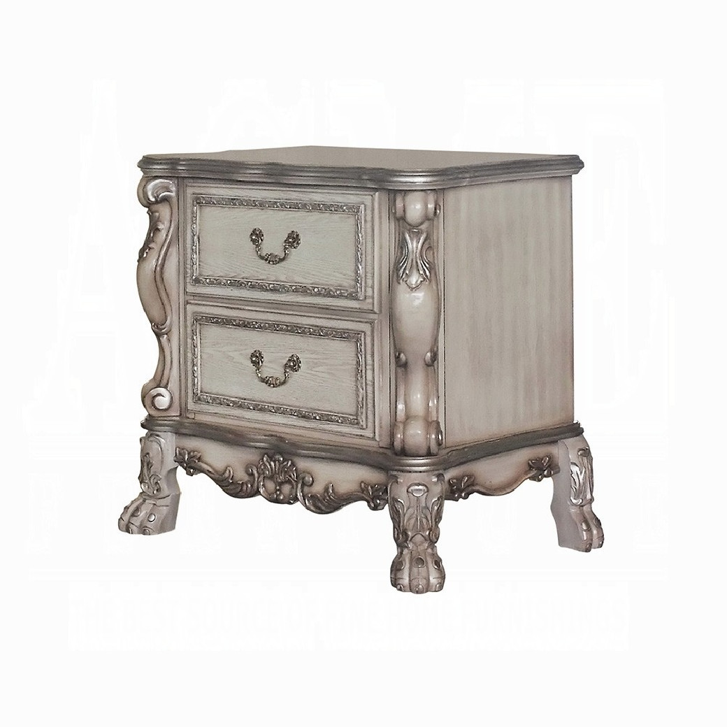 28190Q Bedroom Vintage Bone White Finish Dresden Collection By Acme Furniture