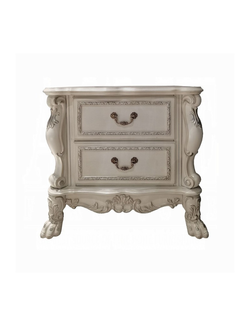 BD02241 Queen Bedroom Set Dresden Bone White Collection By Acme Furniture