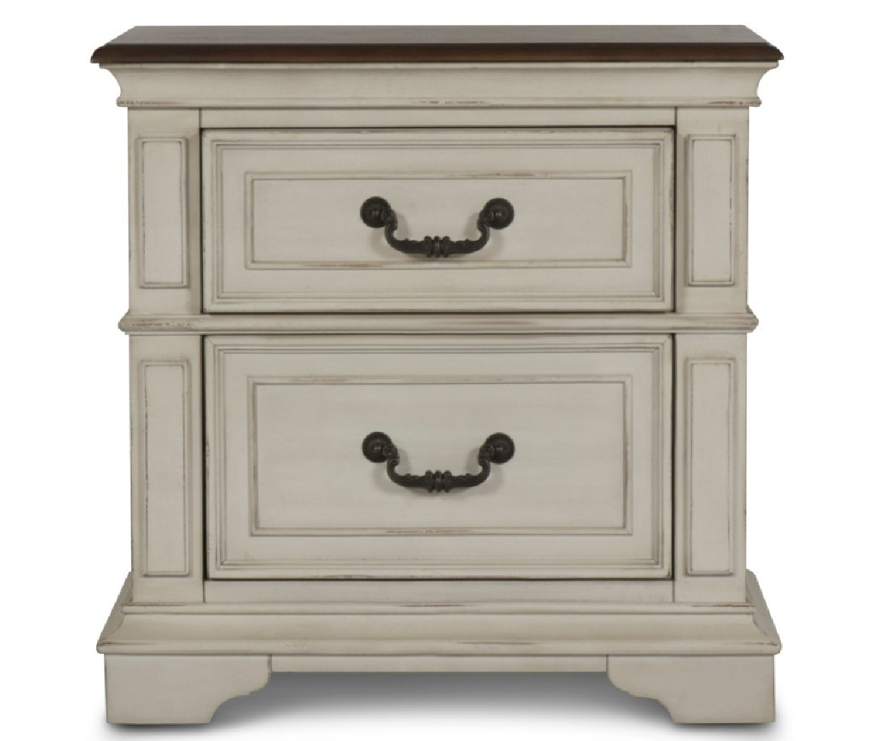5Pc Queen Bedroom Set Anastacia Collection By New Classic Furniture.Antique Bisque Finish