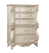 Monique 5Pc Queen Bedroom Set Champagne Finish By New Classic Furniture