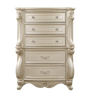 Monique 5Pc Queen Bedroom Set Champagne Finish By New Classic Furniture