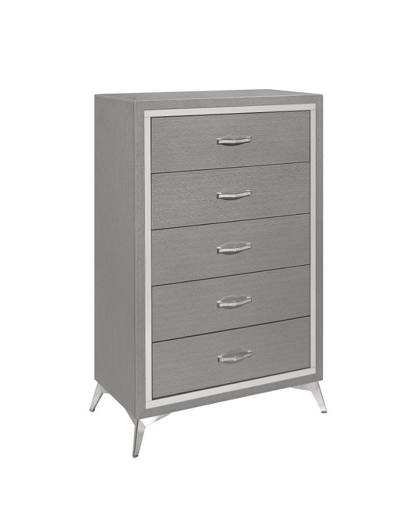 Huxley 5Pc Queen Bedroom Set Collection Gray Finish by New Classic FurnitureBy New Classic Furniture