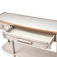 St.Charles Console Table Dove Gray By Michael Amini 9088223-803