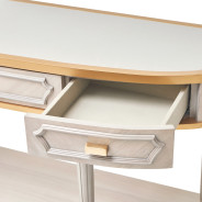 St.Charles Console Table Dove Gray By Michael Amini 9088223-803