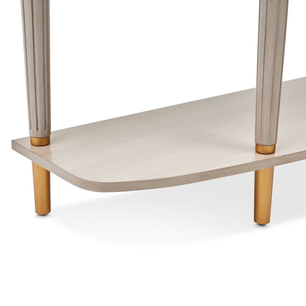 St.Charles Console Table Dove Gray By Michael Amini 9088223-803