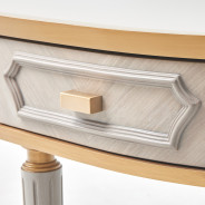 St.Charles Console Table Dove Gray By Michael Amini 9088223-803