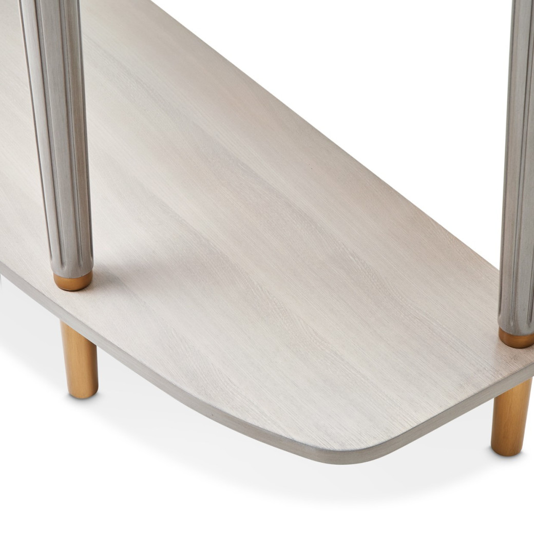 St.Charles Console Table Dove Gray By Michael Amini 9088223-803
