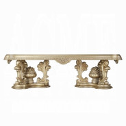 DN00457 Gold Finish 7PC Dining Set Seville Victorian Style Collection by Acme Furniture