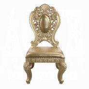 DN00457 Gold Finish 7PC Dining Set Seville Victorian Style Collection by Acme Furniture