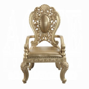 DN00457 Gold Finish 7PC Dining Set Seville Victorian Style Collection by Acme Furniture