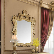 DN00457 Gold Finish 7PC Dining Set Seville Victorian Style Collection by Acme Furniture