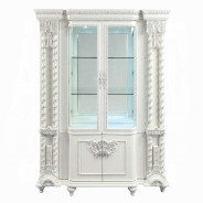 DN006381 Antique White Finish Curio Vanaheim Collection By Acme Furniture