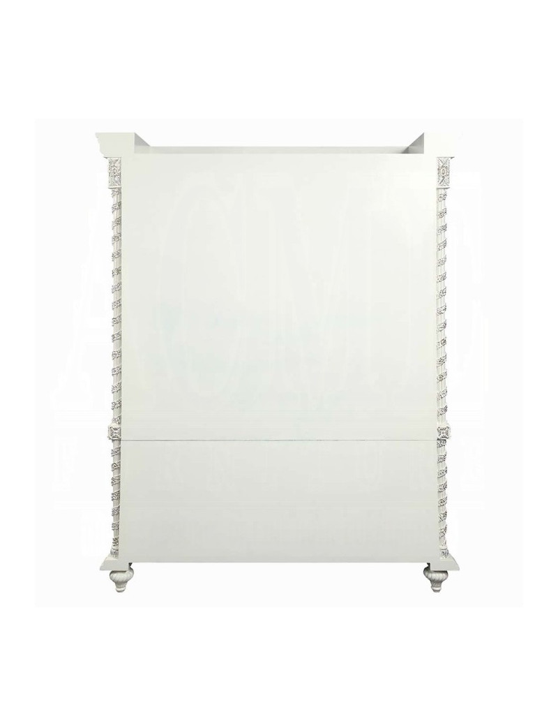DN006381 Antique White Finish Curio Vanaheim Collection By Acme Furniture