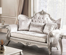 FM65001WH 2PC Sofa & Love seat Traditional Style Off-White Acapulco Collection By Furniture Of America