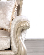 FM65001WH 2PC Sofa & Love seat Traditional Style Off-White Acapulco Collection By Furniture Of America