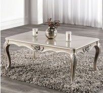 FM65001WH 2PC Sofa & Love seat Traditional Style Off-White Acapulco Collection By Furniture Of America