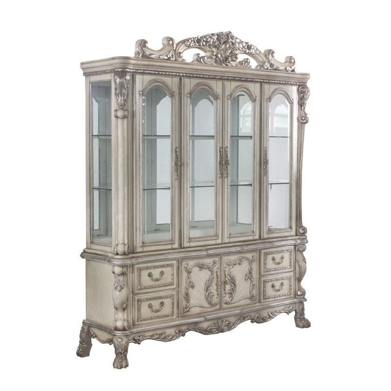 68177 Hutch & Buffet Dresden Vintage Bone White Collection by Acme Furniture