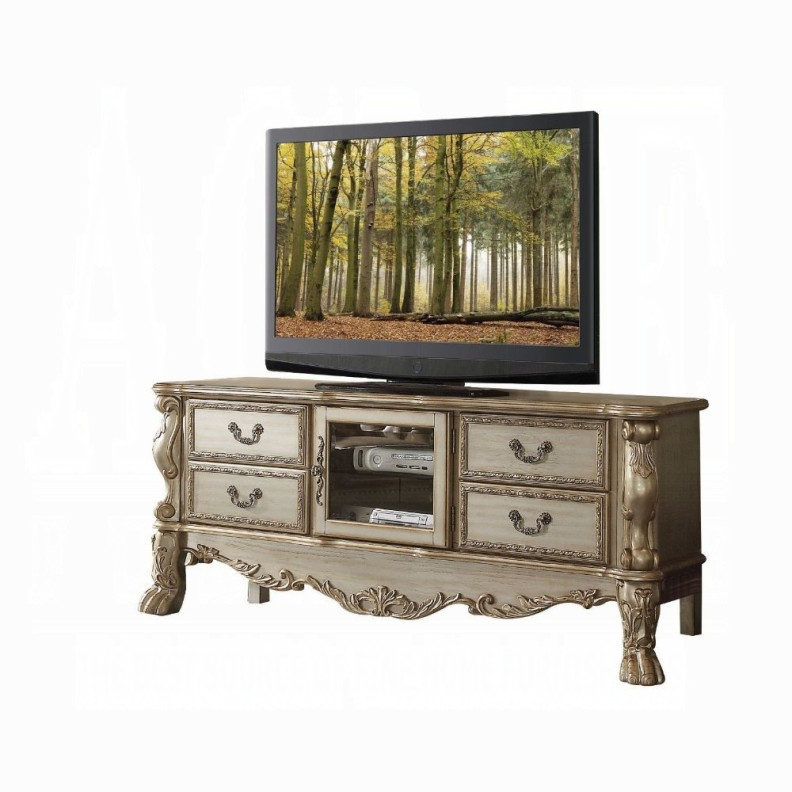 91333 TV Stand Dresden Gold Patina Collection by Acme Furniture