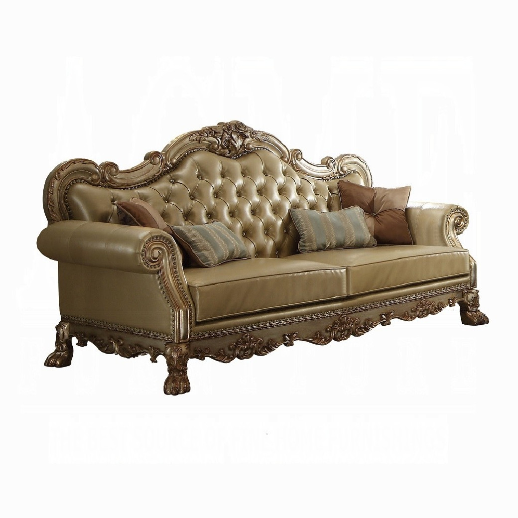 53160 Living Room Gold Patina Collection by Acme Furniture