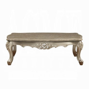 81040 Marble Top Champagne Finish Occasional Tables Ranita Collection By Acme Furniture