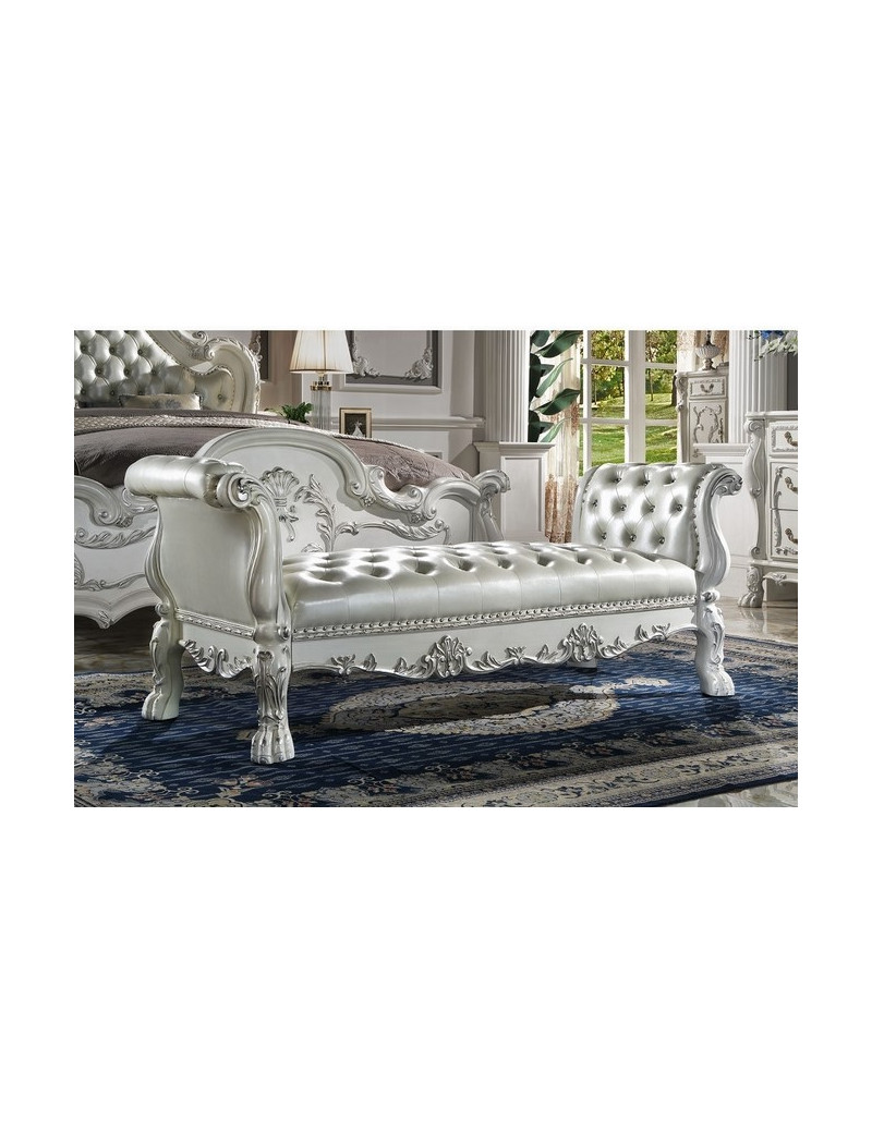 BD01682Q Queen Bed Dresden Bone White Finish Collection By Acme Furniture