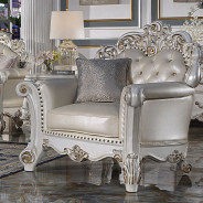 LV01326 Accent Chair Champagne PU & Antique Pearl Vendome Collection By Acme Furniture