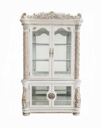 DN01515 7PC Vendome Antique Pearl Collection Counter Height Dining Table Set by Acme Furniture