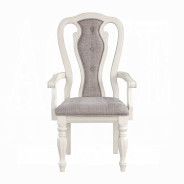 DN01657 Florian Dining Set Oak & Antique White Finish by Acme Furniture