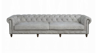 LV02404 luxurious top-grain leather Sofa Vintage White Ofer Collection by Acme Furniture