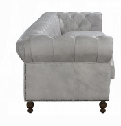 LV02404 luxurious top-grain leather Sofa Vintage White Ofer Collection by Acme Furniture