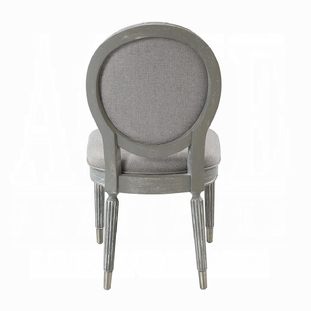 DN02124 7PC Dining Set  Weathered Gray Oak Finish Adalynn Collection by Acme Furniture