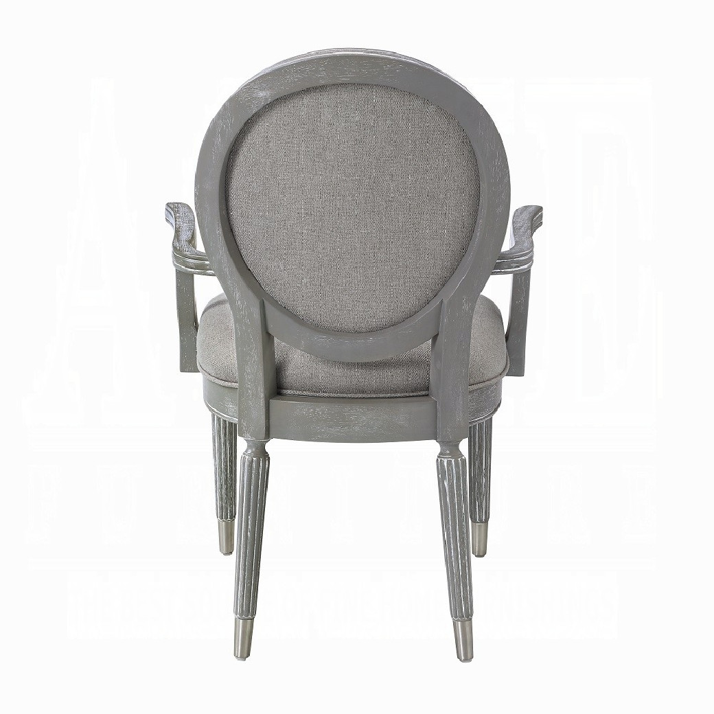 DN02124 7PC Dining Set  Weathered Gray Oak Finish Adalynn Collection by Acme Furniture