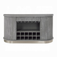 DN02124 7PC Dining Set  Weathered Gray Oak Finish Adalynn Collection by Acme Furniture