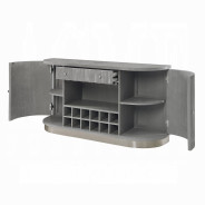 DN02124 7PC Dining Set  Weathered Gray Oak Finish Adalynn Collection by Acme Furniture