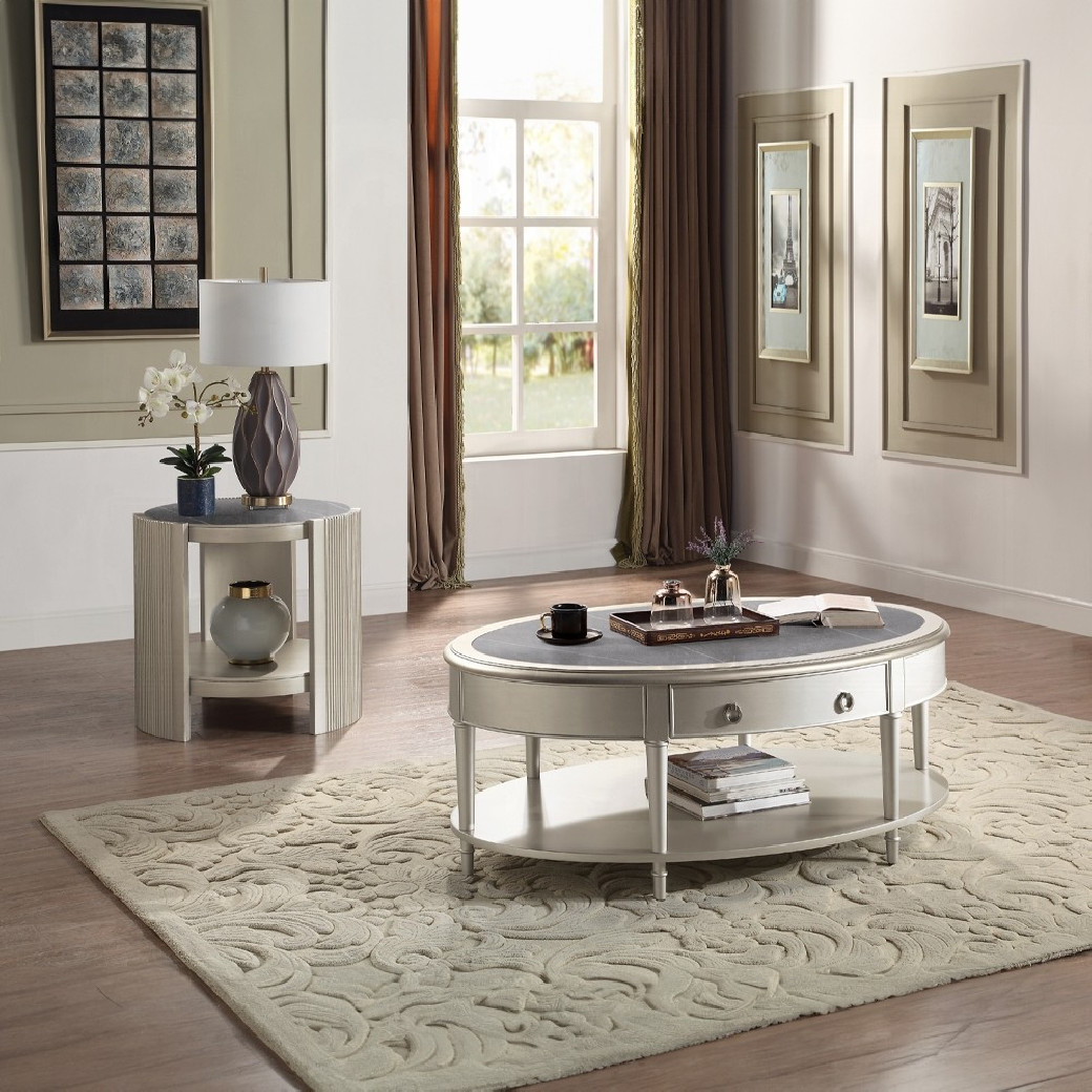 LV01499 2PC Sofa & Loveseat Classic Design Kasa Collection by Acme Furniture
