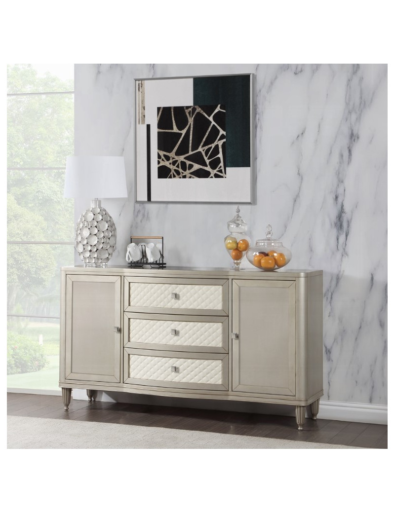 DN02011 7PC Dining Set with stone table top Kasa collection by Acme Furniture
