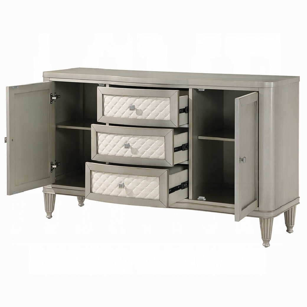 DN02011 7PC Dining Set with stone table top Kasa collection by Acme Furniture