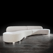 Luca Sectional in Beige stunning design By Roberto Grassie 01-641BE