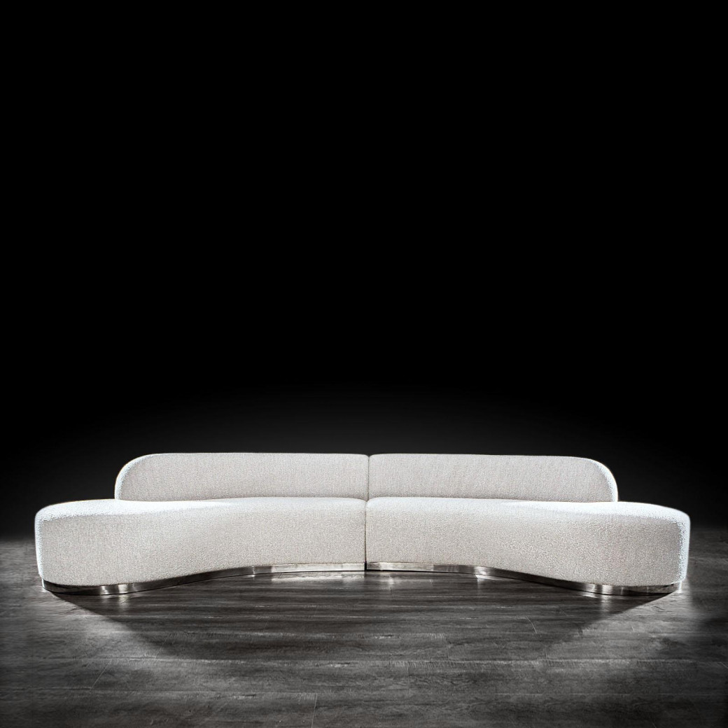 Luca Sectional in Beige stunning design By Roberto Grassie 01-641BE
